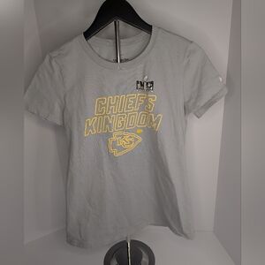 Gray Chiefs Kingdom T-Shirt Size Small Superbowl LVIII